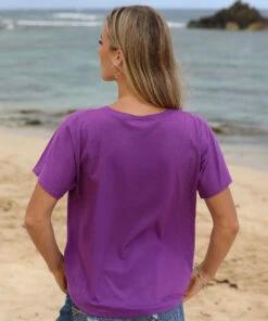 Tribal Honu Puas - Violet Short Sleeve Dolman V-Neck Tee 6 Tribal Honu Puas - Violet Short Sleeve Dolman V-Neck Tee -Crazy Shirts Sale Store 2018542 1A