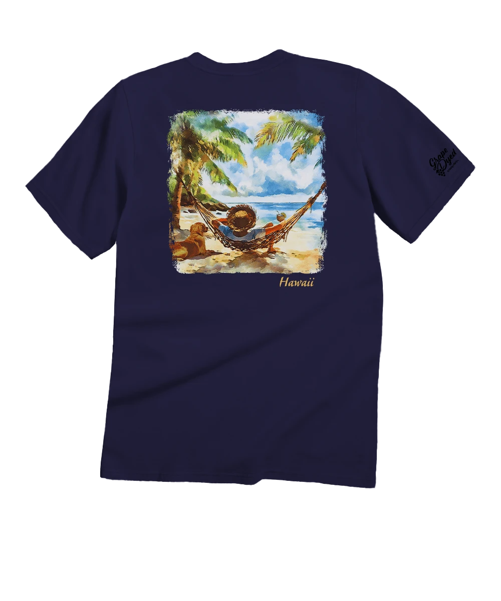 Kickback Watercolor - Grape Dyed Short Sleeve Crewneck T-Shirt 1 Kickback Watercolor - Grape Dyed Short Sleeve Crewneck T-Shirt