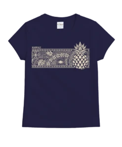 Pineapple Tapa Band - Grape Dyed Short Sleeve Crewneck T-Shirt