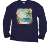 Island Rainbow Sail - Grape Dyed Long Sleeve Crewneck T-Shirt