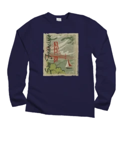 Golden Oldie - Grape Dyed Long Sleeve Crewneck T-Shirt