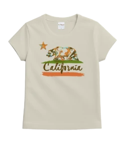 Splatter Bear - Coconut Dyed Short Sleeve Crewneck T-Shirt