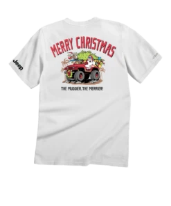 Jeep Off Road Santa - White Short Sleeve Crewneck T-Shirt