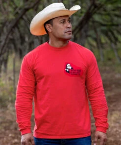 Be Good - Red Long Sleeve Crewneck T-Shirt -Crazy Shirts Sale Store 2018788 1A