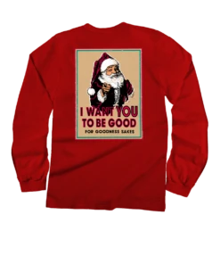 Be Good - Red Long Sleeve Crewneck T-Shirt