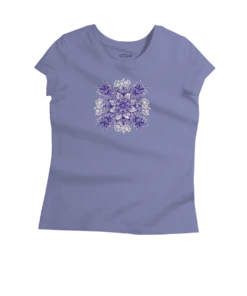 Henna Spirit - Periwinkle Short Sleeve Pima T-Shirt