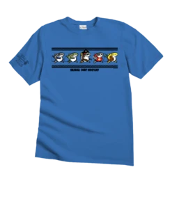 Sharka™ Linear Band - Blue Hawaii Dyed Short Sleeve Crewneck T-Shirt