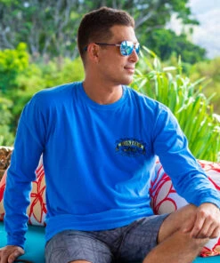 Etched Oahu - Blue Hawaii Dyed Long Sleeve Crewneck T-Shirt 6 Etched Oahu - Blue Hawaii Dyed Long Sleeve Crewneck T-Shirt -Crazy Shirts Sale Store 2018849 1A