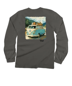 Volkswagen Country Roads - Crater Dyed® Long Sleeve Crewneck T-Shirt