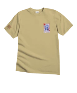 Pabst Blue Ribbon Sketch - Beer Dyed Short Sleeve Crewneck T-Shirt -Crazy Shirts Sale Store 2018910 1A