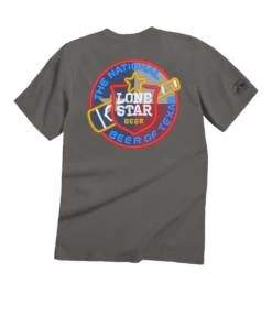 Pabst Lone Star Neon - Crater Dyed® Short Sleeve Crewneck T-Shirt