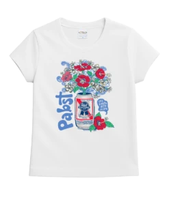 Pabst Aloha Blue Ribbon - White Short Sleeve Crewneck T-Shirt