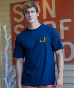 Hanalei Taro - Navy Short Sleeve Crewneck T-Shirt 6 Hanalei Taro - Navy Short Sleeve Crewneck T-Shirt -Crazy Shirts Sale Store 2018971 1A