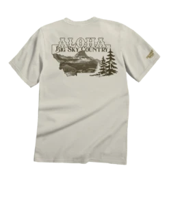 Aloha Montana Coconut Dyed Short Sleeve Crewneck T-Shirt