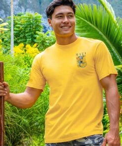 Gecko Watercolor - Pineapple Dyed Short Sleeve Crewneck T-Shirt -Crazy Shirts Sale Store 30e16d848cdef8ecb89c15e6e2cb2d4a