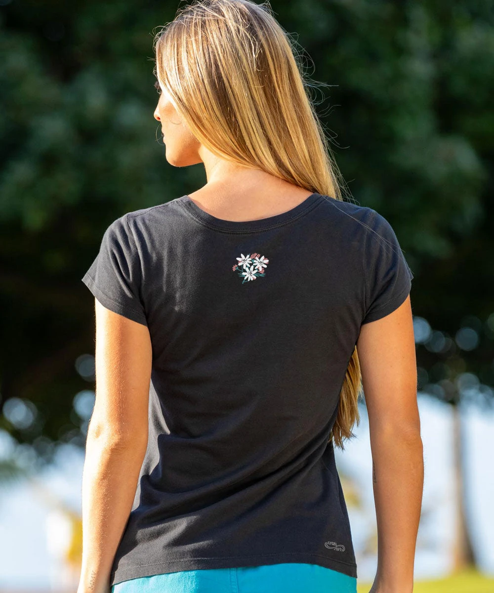 Jeep® Wander Free - Jet Black Short Sleeve Pima T-Shirt 3 Jeep® Wander Free - Jet Black Short Sleeve Pima T-Shirt - Image 3