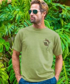 Gecko Mosaic - Hemp Dyed Short Sleeve Crewneck T-Shirt -Crazy Shirts Sale Store 49bc5e921c0f1e279d9b31dfc99a3b9d