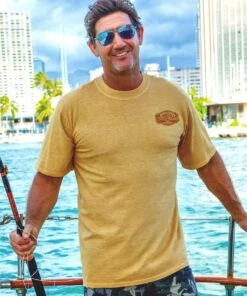 Dads BBQ Timer - Beer Dyed Short Sleeve Crewneck T-Shirt -Crazy Shirts Sale Store 667e5e1595fefdeb745e4eb24c054e14