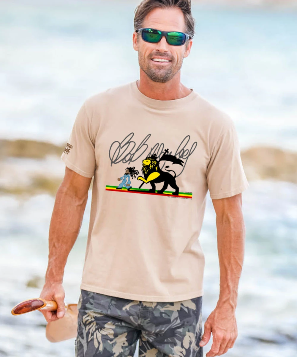 Bob Marley Sweet Walk - Kona Coffee Dyed Short Sleeve Crewneck T-Shirt 2 Bob Marley Sweet Walk - Kona Coffee Dyed Short Sleeve Crewneck T-Shirt - Image 2