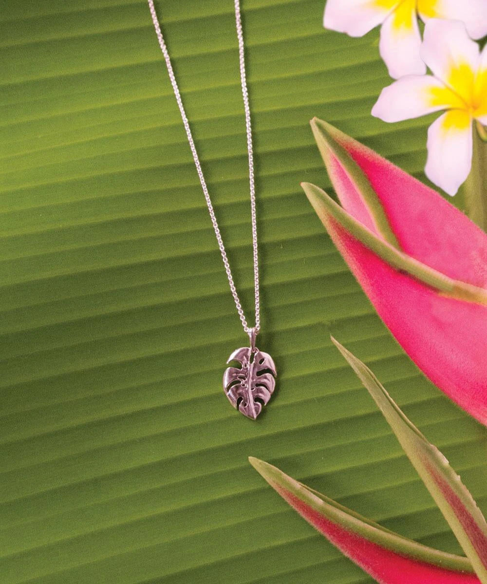 Wyland® Monstera Leaf - Necklace 1 Wyland® Monstera Leaf - Necklace