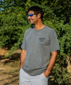Kauai Island Brewing Co Logo - Crater Dyed® Short Sleeve Crewneck T-Shirt -Crazy Shirts Sale Store 89a15378668939cf583f775fba712b11