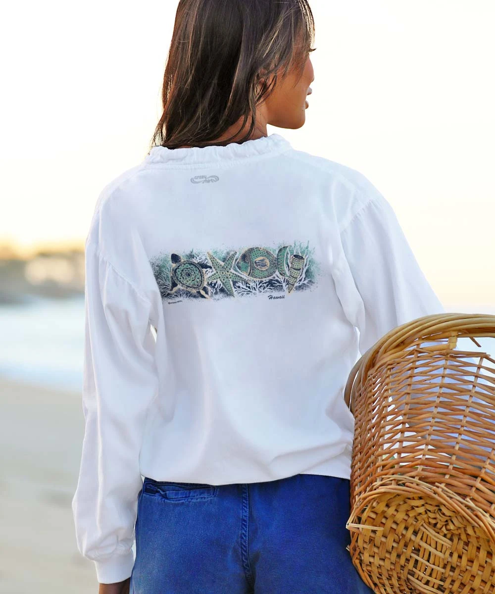 Sea Band - White Long Sleeve Lightweight Pullover 3 Sea Band - White Long Sleeve Lightweight Pullover - Image 3