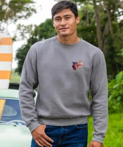 Freedom Eagle Flight - Crater Dyed® Long Sleeve Sweatshirt -Crazy Shirts Sale Store e33d0989d7e2c56c4234aa51324546ea