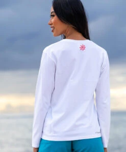 Lily Tattoo - White Long Sleeve Crewneck T-Shirt -Crazy Shirts Sale Store e714ae68af113775ccd24d29fb85ab5d